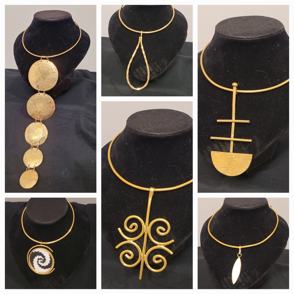 Elegant Copper Women's Necklace Set